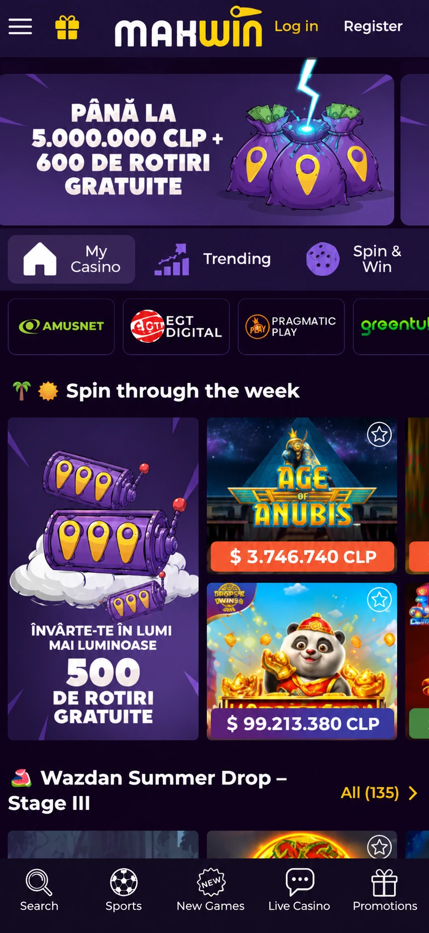 Casino Maxwin App and Browser Play